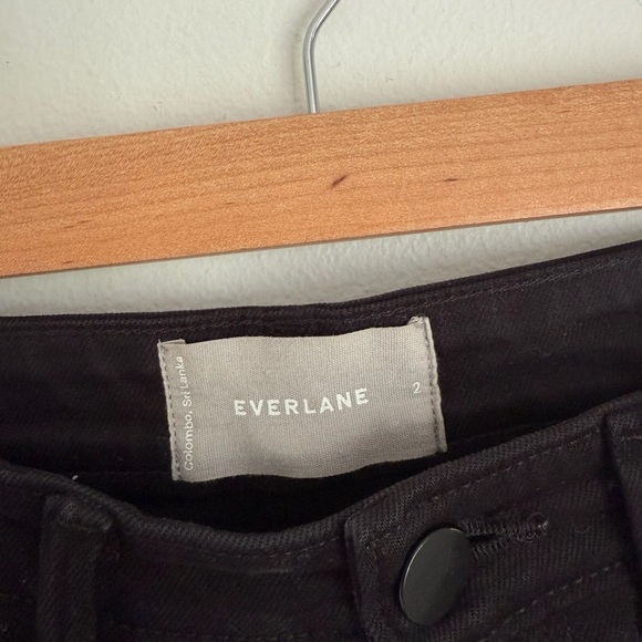Everlane The Straight Leg Crop Denim Pants in Black - Picture 5 of 6
